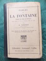 livre fables de la fontaine année1956 par a.gazier, Boeken, Ophalen of Verzenden, Gelezen, Jean De La Fontaine