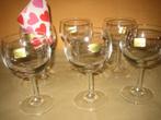 Set van 6 vintage bolle wijnglazen nr 2"Luminarc" France, Ophalen