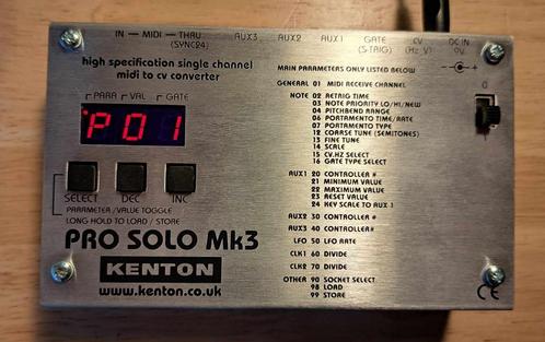 Kenton Pro Solo MkIII, Muziek en Instrumenten, Midi-apparatuur, Zo goed als nieuw, Ophalen of Verzenden