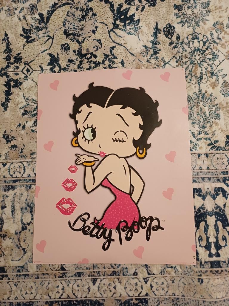 Poster papier Betty Boop +/- 40x50, Ophalen, Gebruikt, Film en Tv