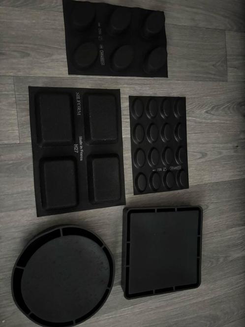Guy demarle Lot de 5 moules de pâtisserie professionnels, Hobby en Vrije tijd, Taarten en Cupcakes maken, Zo goed als nieuw, Bakvorm