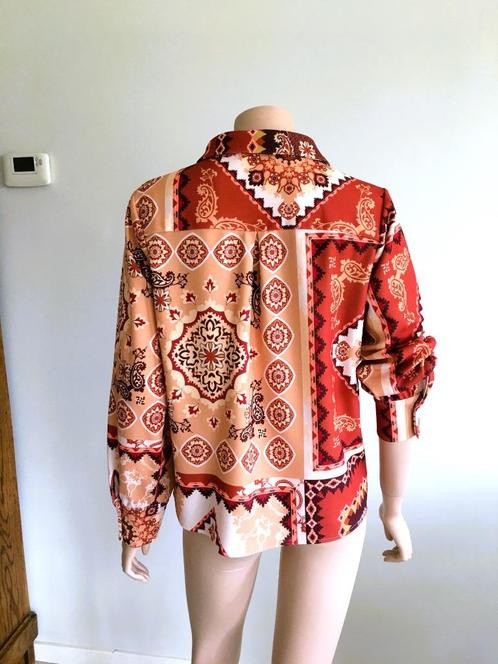 Ella Collection - prachtige blouse met mooie print - M, Kleding | Dames, Blouses en Tunieken, Zo goed als nieuw, Maat 38/40 (M)