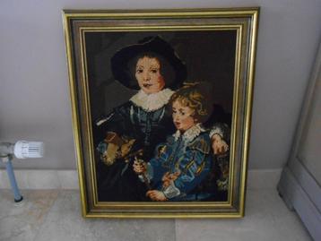 Prachtige Gobelijn (Rubens) in zeer mooie kader 60cm x 50 cm, Antiek en Kunst, Kunst | Tekeningen en Fotografie, Ophalen of Verzenden