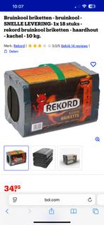 15 pakken van 10kg bruinkool briketten, Computers en Software, Interne voedingen, Ophalen, Zo goed als nieuw