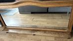 Spiegel met plank, hout. Antiek., Huis en Inrichting, Ophalen, Gebruikt, 100 tot 150 cm, Met plank(en)