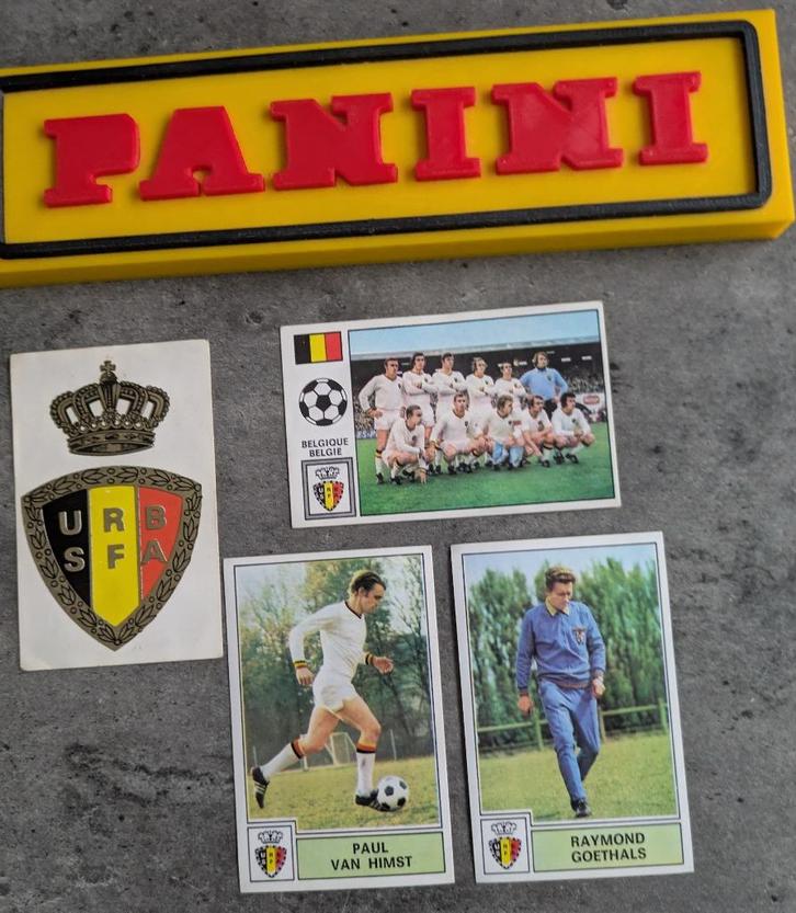 PANINI FOOTBALL 1972/73 BELGIE 4X STICKERS 1972, Hobby en Vrije tijd, Stickers en Plaatjes, Verzenden