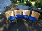 Chaises Design des années 80., Ophalen, Blauw, Design, Zo goed als nieuw
