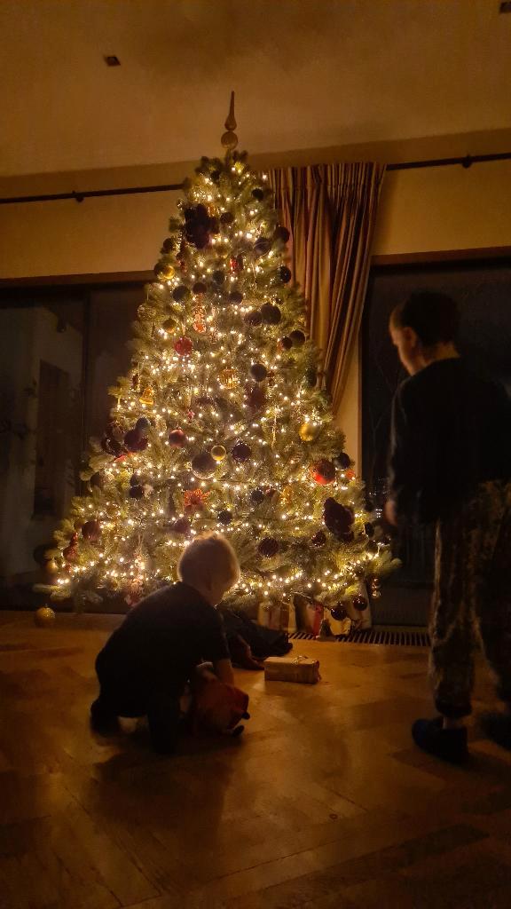 Hoogwaardige kunstkerstboom H: 243 cm - Nieuwstaat, Diversen, Kerst, Nieuw, Ophalen