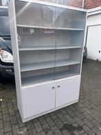 Vitrinekast, Ophalen, Met deur(en), 100 tot 150 cm, Glas