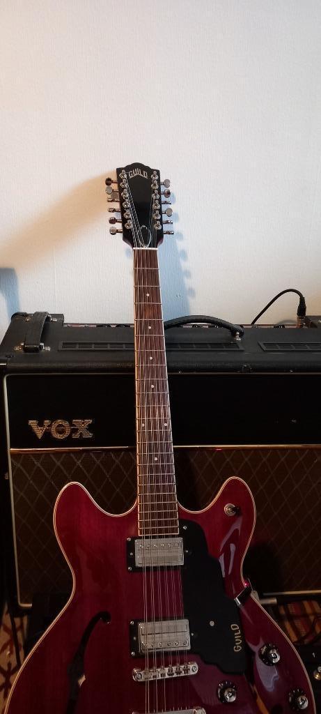 Guild Starfire I-12 CR, Muziek en Instrumenten, Snaarinstrumenten | Gitaren | Elektrisch, Zo goed als nieuw, Hollow body, Overige merken