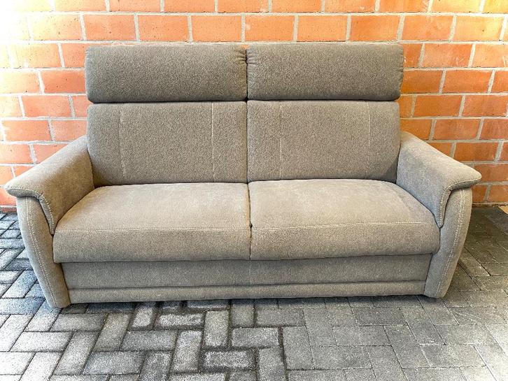 3 zit zetel in stof / z.g.staat, Maison & Meubles, Canapés | Salons, Utilisé, Tissus, Enlèvement