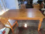 tafel + 6 zetel, Gebruikt, Vijf personen of meer, 150 tot 200 cm, Grenenhout