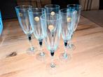 6 Cristal d'Arques Venise Saphir champagnefluiten, Ophalen