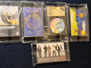 Lot zeldzame muziekcasetjes incl. 1ste Edition pink Floyd! beschikbaar voor biedingen