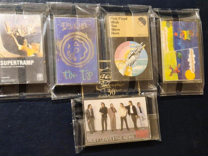 Lot zeldzame muziekcasetjes incl. 1ste Edition pink Floyd!, Cd's en Dvd's, Cassettebandjes, Zo goed als nieuw, Origineel, 2 t/m 25 bandjes