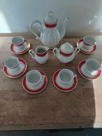 Porselein koffieservies 6 pers, Antiek en Kunst, Antiek | Servies compleet, Ophalen