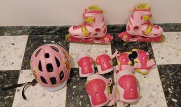 Patins à roues alignées Oxelo 28-31 + casque + protection