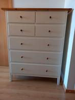 Witte ladenkast in cottagestijl, Huis en Inrichting, Kasten | Ladekasten, Ophalen, 100 tot 150 cm, 5 laden of meer, 100 tot 150 cm