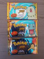 Pokemon Topps Series 3 Johto Complete Art Set of 3 packs, Hobby en Vrije tijd, Ophalen of Verzenden, Nieuw, Booster, Foil