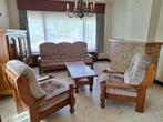 eiken salon met kast en salontafel, Huis en Inrichting, Ophalen, Gebruikt, Hout, Klassiek
