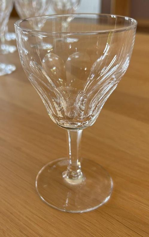 Val Saint Lambert — Set van 12 witte wijnglazen, Antiek en Kunst, Antiek | Glaswerk en Kristal, Ophalen