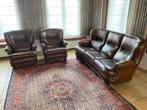 lederen salon, Huis en Inrichting, Zetels | Complete zithoeken, Ophalen