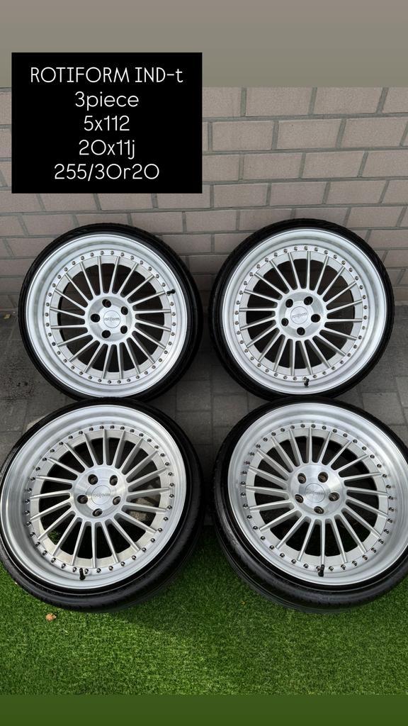 Rotiform ind-t 20inch 3piece, Auto-onderdelen, Banden en Velgen, Band(en), 20 inch, Ophalen