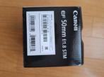 Canon EF 50mm F/1.8 STM, Audio, Tv en Foto, Ophalen, Zo goed als nieuw, Standaardlens