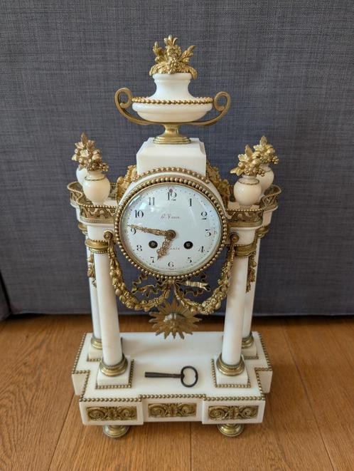 Pendule Horloge balancier Louis XVI Napoléon III bronze, Antiek en Kunst, Antiek | Klokken, Ophalen