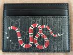 Gucci GG SUPREME KAARTHOUDER MET KONINGSNAKE PRINT, Ophalen of Verzenden, Nieuw, Zwart