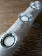 Theelichtjeshouder, Huis en Inrichting, Woonaccessoires | Kandelaars en Kaarsen, Crème, Ophalen of Verzenden, Zo goed als nieuw