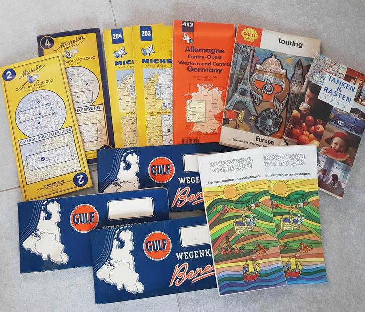 Oude wegen-land-kaarten, Livres, Atlas & Cartes géographiques, Utilisé, Autres types, Europe autre, 1800 à 2000, Enlèvement ou Envoi