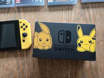 Nintendo switch. Pokemon edition. + accesoires en games, Enlèvement, Utilisé