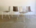 4x Scab Design Zebra Stoel Taupe Italiaans Design, Antiek en Kunst, Ophalen