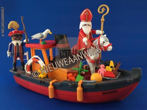 Playmobil 5206 - Sinterklaas, zwarte Piet, Amerigo COMPLEET!, Divers, Saint-Nicolas, Envoi