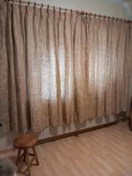 Luxe beige overgordijnen. 260x177cm. Beige, Dubbele plooi, Klassiek, Ophalen of Verzenden, 200 cm of meer, 150 tot 200 cm