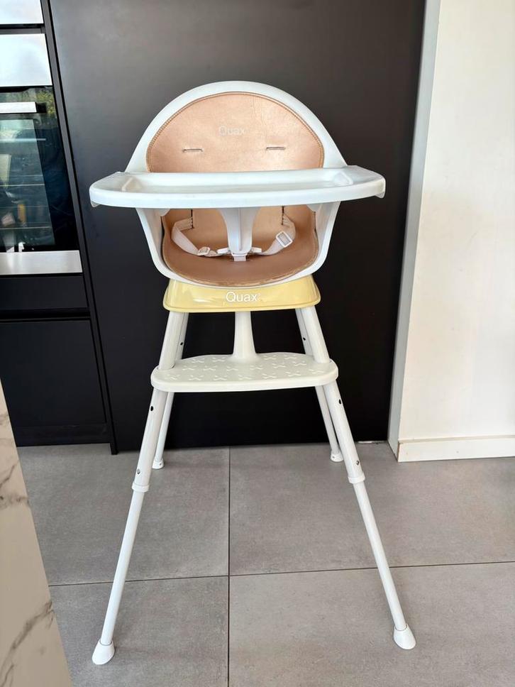 Eetstoel Quax Ultimo 3, Kinderen en Baby's, Kinderstoelen, Gebruikt, Meegroeistoel, Aanschuifbaar, Afneembaar eetblad, Gordel(s)
