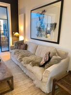 Grote beige stoffen zetel - Puylaert design, Ophalen, Zo goed als nieuw