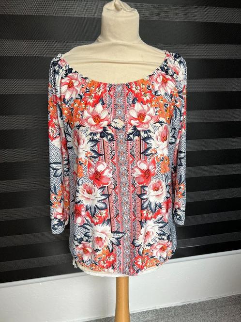 Leuke gekleurde dames blouse / longsleeve K-Design maat XL, Kleding | Dames, T-shirts, Zo goed als nieuw, Maat 46/48 (XL) of groter