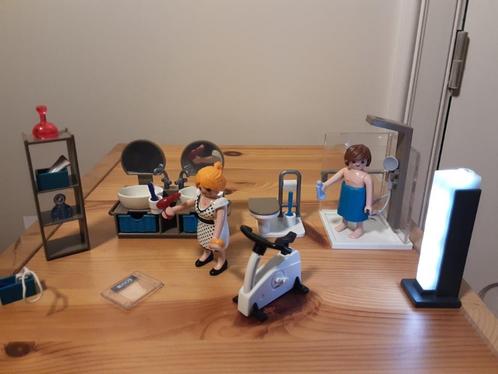 PLaymobil badkamer met verlichting, Kinderen en Baby's, Speelgoed | Playmobil, Zo goed als nieuw, Complete set, Verzenden