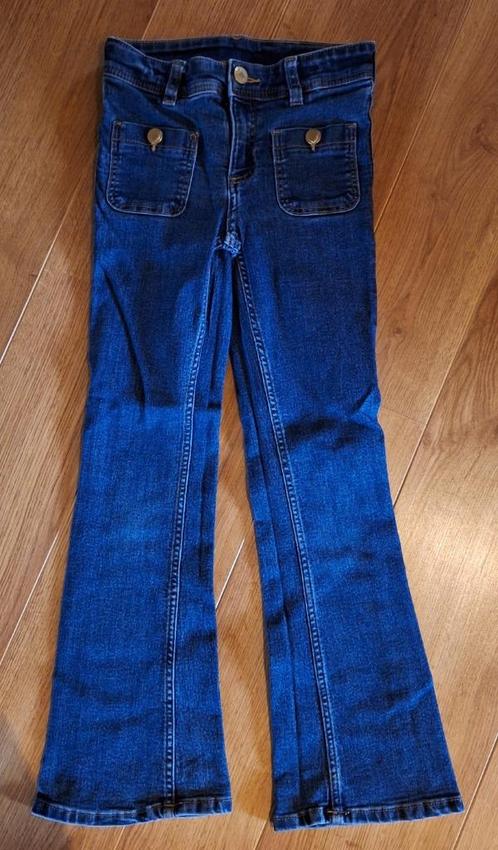 H&M donkerblauwe bootleg jeans 128, Enfants & Bébés, Vêtements enfant | Taille 128, Utilisé, Fille, Pantalon, Enlèvement ou Envoi