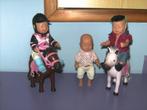 Mini baby born: 3 popjes + 2 paardjes., Kinderen en Baby's, Ophalen of Verzenden, Gebruikt, Overige typen