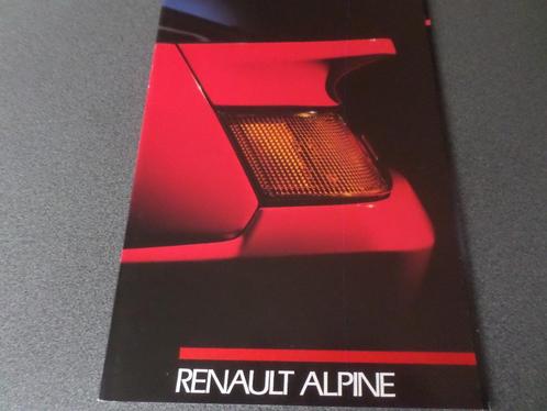 Renault Alpine V6 GT en Turbo 1988  brochure, Boeken, Auto's | Folders en Tijdschriften, Renault, Verzenden