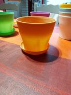 9 Nieuwe kruidenpotjes kleur vast voor binnen of buiten ., Tuin en Terras, Ophalen, Kunststof, Rond, Nieuw