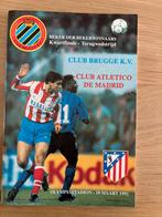 18-3-1992 club brugge- atletico madrid, Verzamelen, Ophalen, Gebruikt, Boek of Tijdschrift