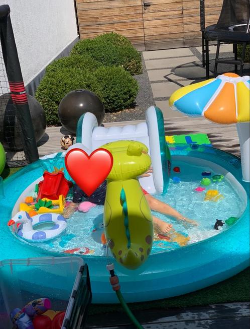 Oplaasbaar intex kinderbadje, Tuin en Terras, Zwembaden, Gebruikt, Ophalen