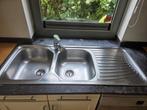 Grohe roestvrijstalen spoelbak met handdouche, Gebruikt