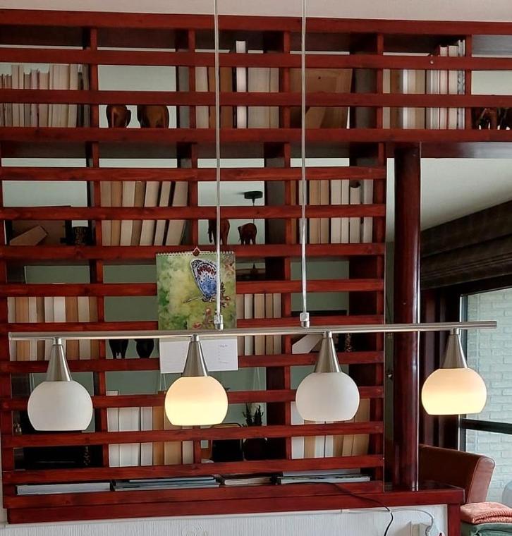 Massive hanglamp Inox 80cm breed, Maison & Meubles, Lampes | Suspensions, Comme neuf, Enlèvement