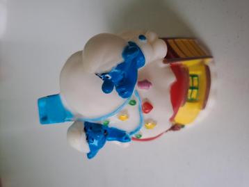 Smurfen met huisje en smurfen kerstboom beschikbaar voor biedingen