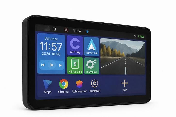 9' Android Auto-Apple Carplay Camper, Auto Navigatie Tablet., Caravanes & Camping, Caravanes Accessoires, Neuf, Enlèvement ou Envoi